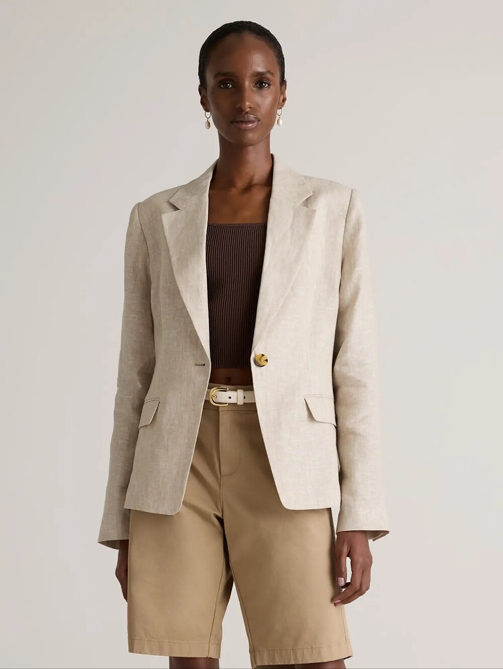 Quince European Linen Blazer Flax XL